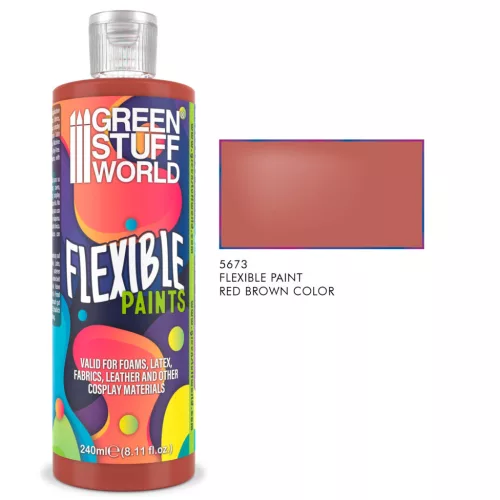 Green Stuff World - Flexible Paint - 240 ml - Reddish Brown / Marron Rojizo