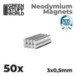 Green Stuff World - Neodymium Magnets 3x0'5mm - 50 units (N35)