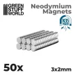 Green Stuff World - Neodymium Magnets 3x2mm - 50 units (N35)