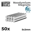 Green Stuff World - Neodymium Magnets 5x2mm - 50 units (N35)
