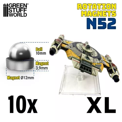 Green Stuff World - Rotation Magnets 10+12mm (SIZE XL) PACK