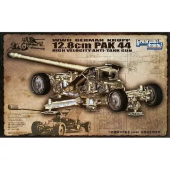   Great Wall Hobby - 1:35 WWII German Krupp 12.8cm Pak44 Anti-Tank Gun