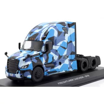  Hachette -  Freightliner Cascadia Truck 2018 Blue/Camouflage (Base Plate and Blister Boxed) - 