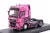 Hachette - 1:43 MAN TGX Truck "Woman Trucker" Pink 2014 (Base Plate and Blister Boxed)