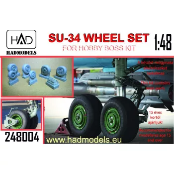   HAD models - Su-34 Wheel set for Hobby Boss kit	resin set 1:48		