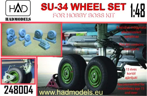 HAD models - Su-34 Wheel set for Hobby Boss kit	resin set 1:48		