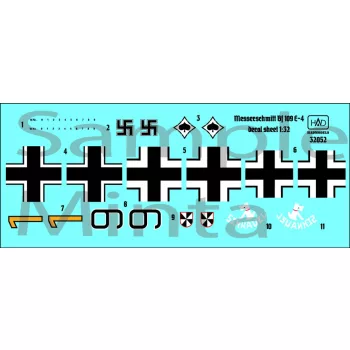   HAD models - Messerschmitt Bf 109 E-4 (Black 9 "schnauzl" ; yellow 1)