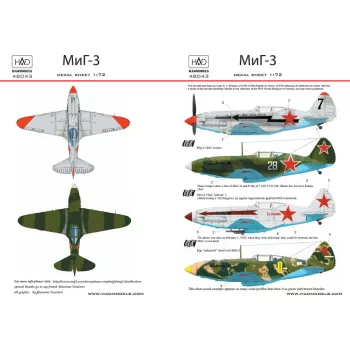 HAD models - MIG-3 (yellow 9, black 7, white 28)