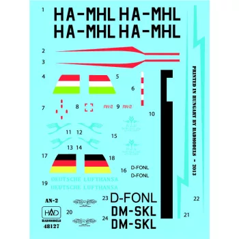 HAD models - An-2 (Lufthansa DM-SKL, HA-MHL, D-FONL)