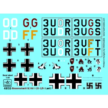 HAD models - Bf 110 D-3/E-2 "Africa" part 2