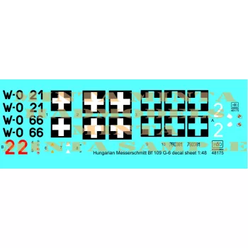   HAD models - Messerschmitt Bf 109 G-6 (Hun W0+21,  W0+66, red 2,)
