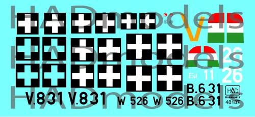 HAD models -  FW 190 F-8 Bf 109 G-6 Ju-87 D-5  (V8+31, B6+31 Évi, W+526)