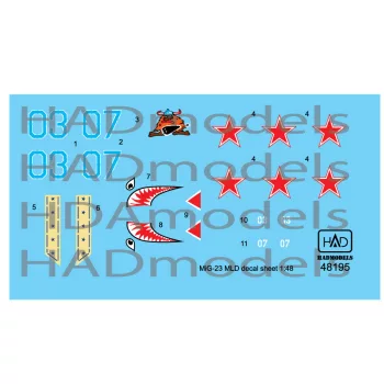   HAD models - MiG-23 MLD Agressors ( 07; 03) from TOP GUN MOVIE