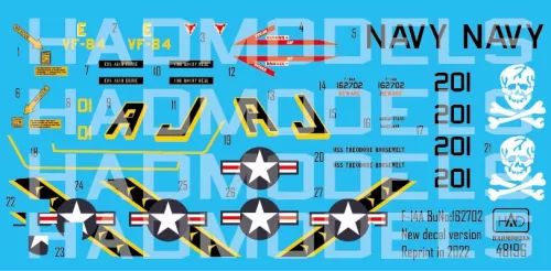 HAD models - REPRINT F-14A 201 VF-84 Jolly Rogers NEW VERSION