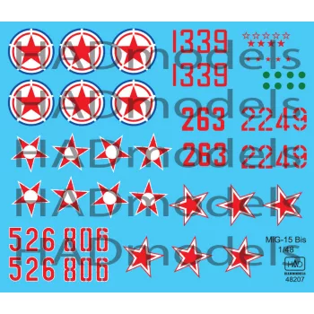 HAD models - MiG-15 Bis (North Corea, Soviet, Hungarian)