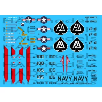 HAD models - F-14A Black Aces/ USS Nimitz