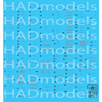 HAD models - MiG-21  MF/Bis stencil 2 blue