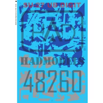   Had models - Su-27 UB Ukrainian digital  camouflage decal sheet1:48 REPRINT 2024