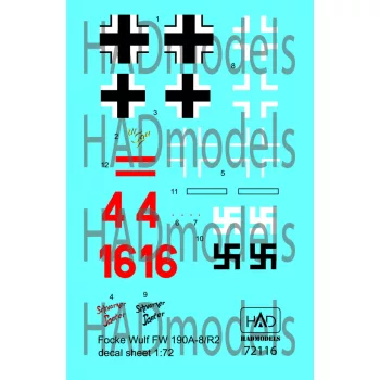   HAD models - Fw 190 A-8 /R2 (ur Sau red 16, red 4 Schwarzer panter)