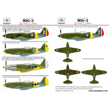   HAD models - MiG-3 ( with Captured Rumanian and German markings)