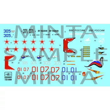   HAD models - Su-27 Flanker B ( Russia - Air Force) matrica 1:72