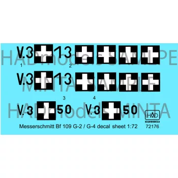   HAD models - Messerschmitt Bf 109 G-2/G-4 (HunV.3+13; V.3+50)