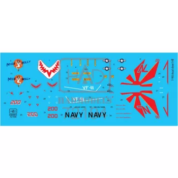   HAD models - F-14A VF111 ”Sundowners” - Miss Molly decal sheet