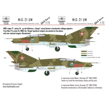 HAD models - MiG-21 UM 5091 ”Dongó” 