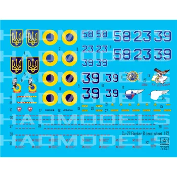 HAD models - Ukrainian Su-27 P1M Falnker B Digit Camouflage 