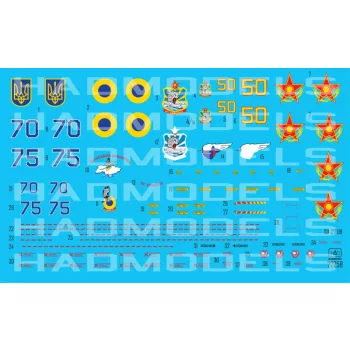 HAD models - Su-27 UB Ukrainian and Kazakh decal sheet