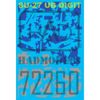   HAD models - Su-27 UB Ukrainian digital camouflage decal sheet