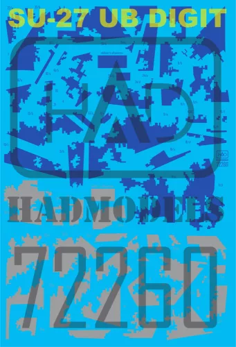 HAD models - Su-27 UB Ukrainian digital camouflage decal sheet