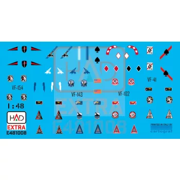   HAD models - F-14A-D helmet and sewing patches VF-143 VF-213 VF-41