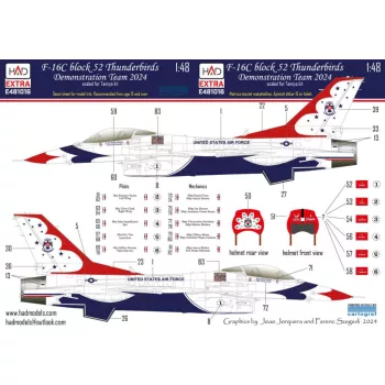  HAD Models - F-16C Block 52 Thunderbirds Demonstration team 2024
