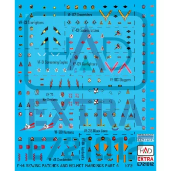   HAD models -  F-14 sisak  és ruhajelzések PART 4 matrica1:72