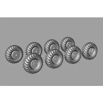 Hauler - Wheels for 9K714 OKA (SS-23 Spider) for Hobby Boss