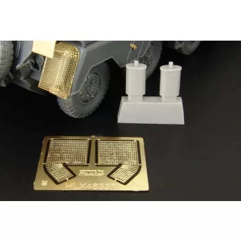 Hauler - Sd Kfz 232 exhaust shroud mesh and silencer