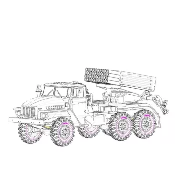 Hobbyboss - Russian BM-21 Grad Late Version