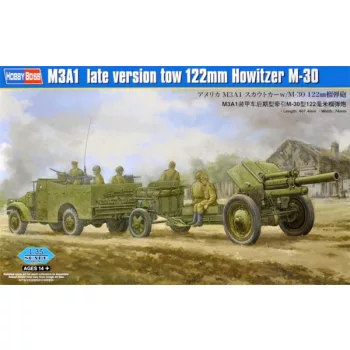 Hobbyboss - M3A1 late version tow 122mm HowitzerM-30