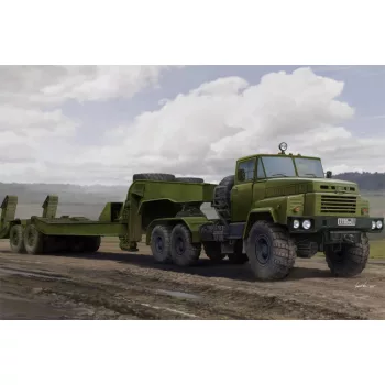   Hobbyboss - Russian KrAZ-260B Tractor with CMAZ/ChMZAP-5247G semitrailer
