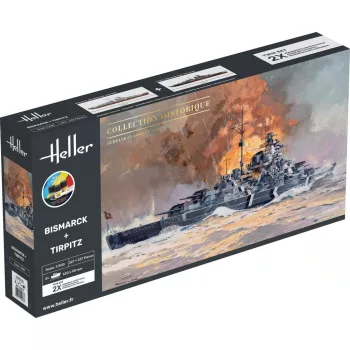 Heller - STARTER KIT Bismarck + Tirpitz TWINSET