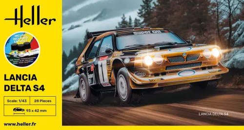 Heller - STARTER KIT Lancia Delta S4