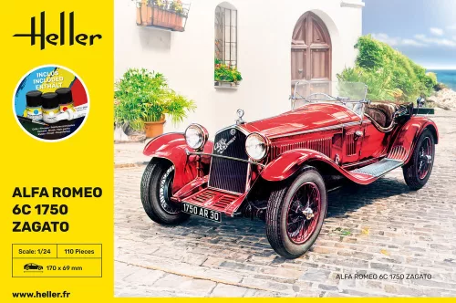 Heller - STARTER KIT Alfa Romeo 6C 1750 Zagato