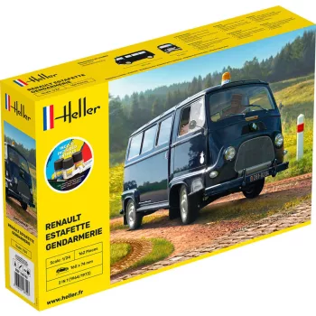 Heller - STARTER KIT RENAULT Estafette Gendarmerie New Mould
