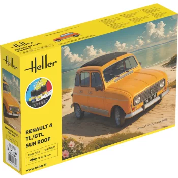 Heller - STARTER KIT Renault 4 TL/GTL Sun Roof