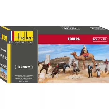   Heller - KOUFRA(Figurines Sahariennes+Groupe Tabo Tabour+Tireurs Senegalais)