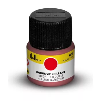 Heller - Peinture Acrylic 019 rouge vif brillant