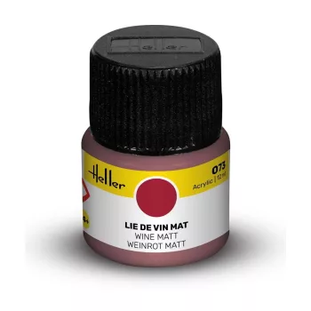 Heller - Peinture Acrylic 073 lie de vin mat