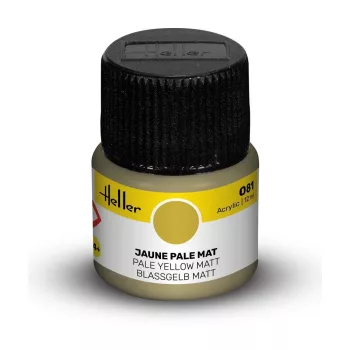 Heller - Peinture Acrylic 081 jaune pale mat