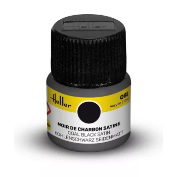 Heller - Peinture Acrylic 085 noir de charbon satine